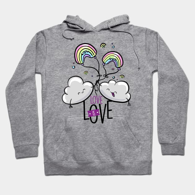 Love is Love Hoodie by orangeartista